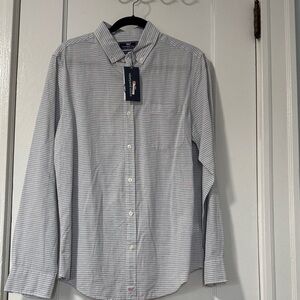 Vineyard Vines Light Blue and White Striped Button-Down Shirt